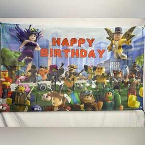 Roblox Happy Birthday Backdrop Banner 5x3Ft. (Free Shipping)